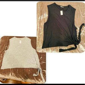 Gap tank tops with side ties - lot of 2